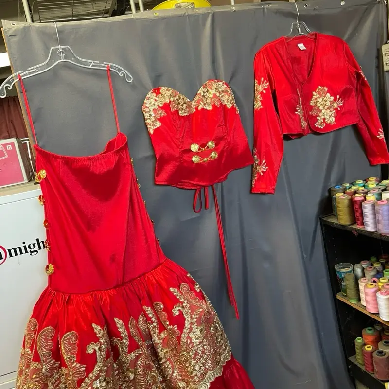 Red charro Dress