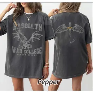 Fourth Wing Double-Sided T-Shirt, Basgiath War College Shirt, Fourth Wing Shirt, Dragon Rider Shirt, Bookish Shirt, The Empyrean Series Sweatshirt, Hoodie, Comfort Colors