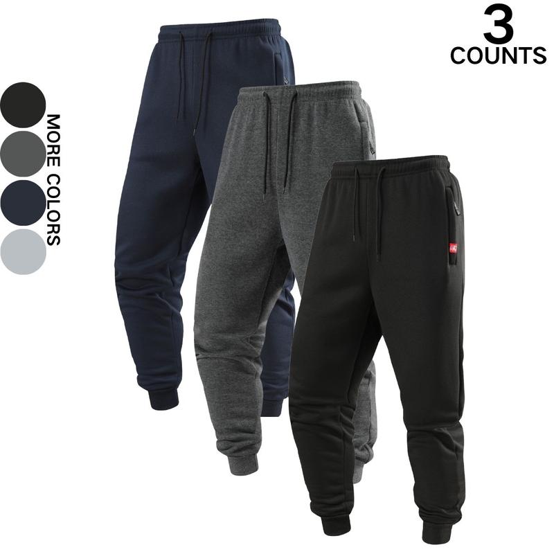 Men's Jogger Pants Sports Sweatpants with Cuffs Drawstring Casual Trousers Versatile Loose Long Pants for Spring and Autumn Available in Multiple Colors