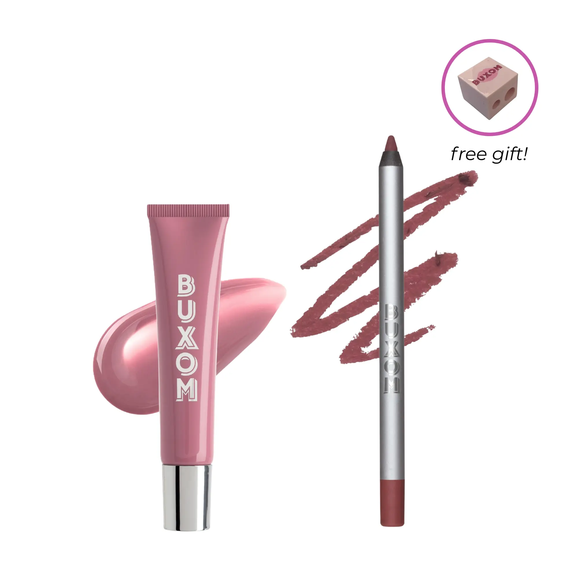 BUXOM Pout Sculpt Lip Liner & Lip Tint Duo - Bundls, Glossy Finish, Long Lasting Liner, Plumping