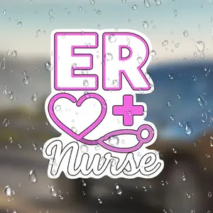 Emergency Room Nurse Birthday Stickers, Medical Nursing School Party Supplies, Fun and Colorful Designs, Perfect Gift for Nurses