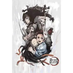 Demon Slayer 24X36 Official Tanjiro Nezuko Premium Paper Poster - High-Quality Artwork for Fans of the Anime Series