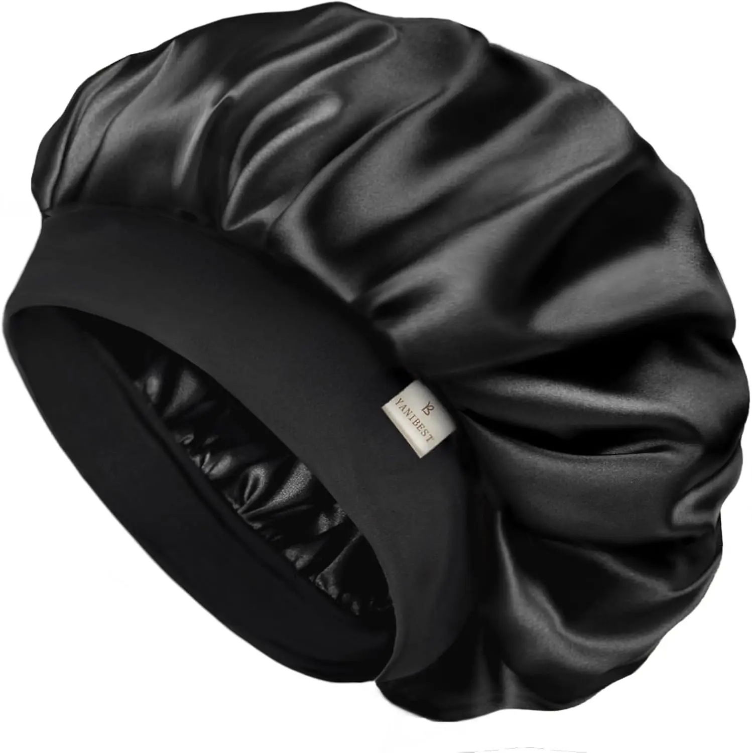 Soft Satin Bonnet for Men Women, Sleep Cap to Maintain Moisture | Unisex Double Layer, Bonnet for Sleeping, Protect Hair, Natural Wave, Curly Coily, Reduce Frizz, Adjustable Sleep Hat