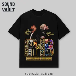 Raymond & Brown Concert 2026 Merch, Two Sided R&B Tour Shirt, Team Breezy Apparel, Oversized Heavyweight T-Shirt, Vintage 90s Rap Tee, Diamond Bling Graphic Tee, Hip Hop Music Shirt, Trendy Y2K Graphic Tee, Aesthetic Streetwear, Merch Gift for Men Women