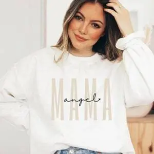 Angel Mom Shirt, Angel Mama Tee, Gift for Grieving Mother, Miscarriage Gift, Memorial Shirt, Infant Loss, Healing from Loss, Pregnancy Loss