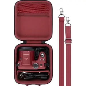 SQ-PHP008 Camera Case Compatible with KODAK PIXPRO AZ405/AZ425/AZ255/AZ401/AZ528 Digital Camera Vlogging Camera,Red Case