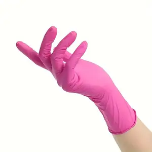 20/50/100pcs Deep Nitrile PVC Composite Disposable Gloves, Durable Cleaning Gloves, Home Cleaning, Housekeeping, Beauty Salon Tools, Women's Use