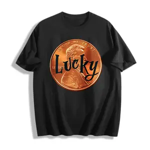 Men’s T-Shirt 100% Cotton S-5XL Plus Size Casual Lucky Penny Graphic Tee Summer Wear Gift For Friends lemons on fire streetwear butcher 90s vintage men clothing target clothes tees