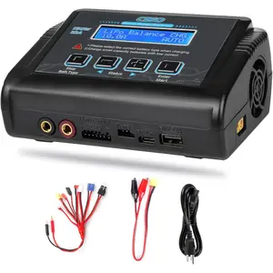Lipo Battery Charger, 1S-6S RC Car Charger 150W Lipo Charger 10A Balance Charger Fast Charge Discharge Smart Charger for LiPo/Li-ion/LiFe Battery(1-6s) NiMH/NiCd (1-15s) RC Hobby Battery Charger