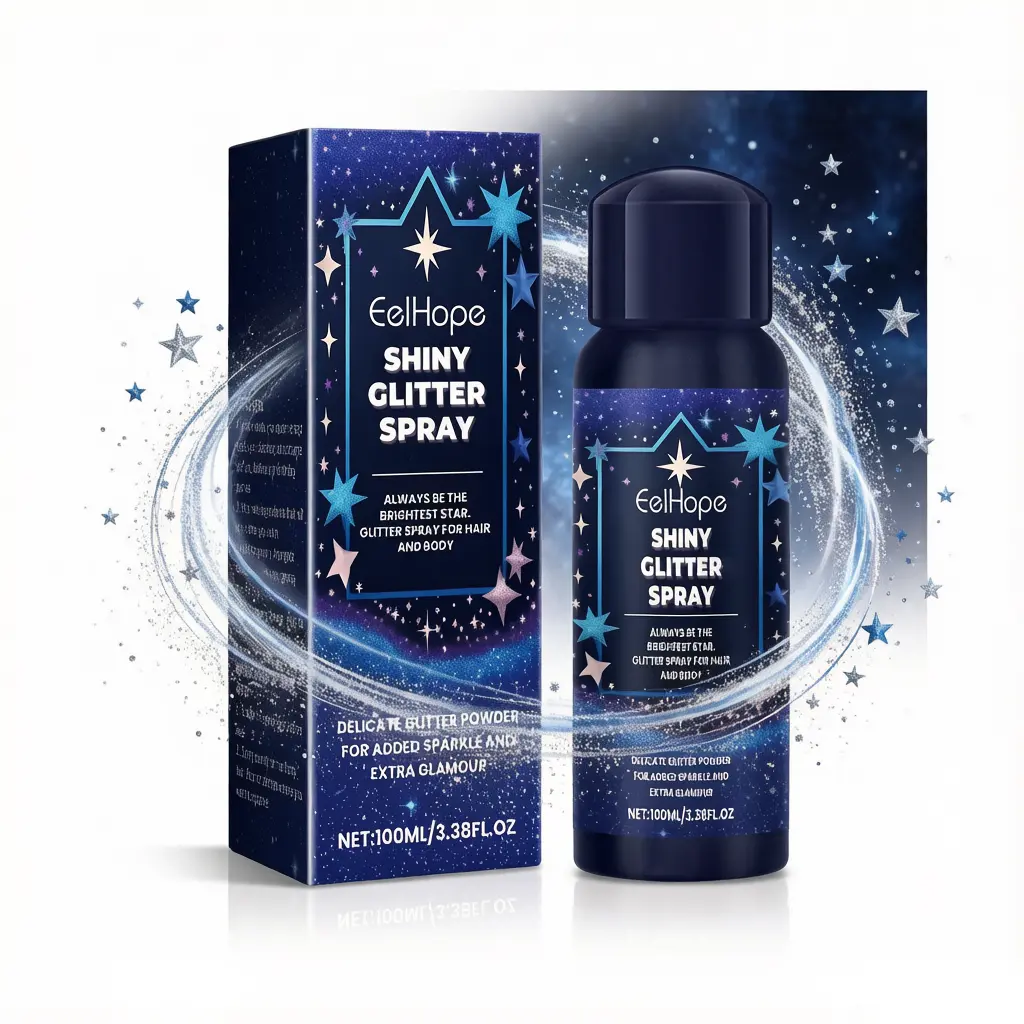 Holographic Body & Hair Glitter Spray - Long-Lasting Shimmer Sparkle Mist for Festival Raves & Party, Fine Glitter Powder Body Decoration (100ml )