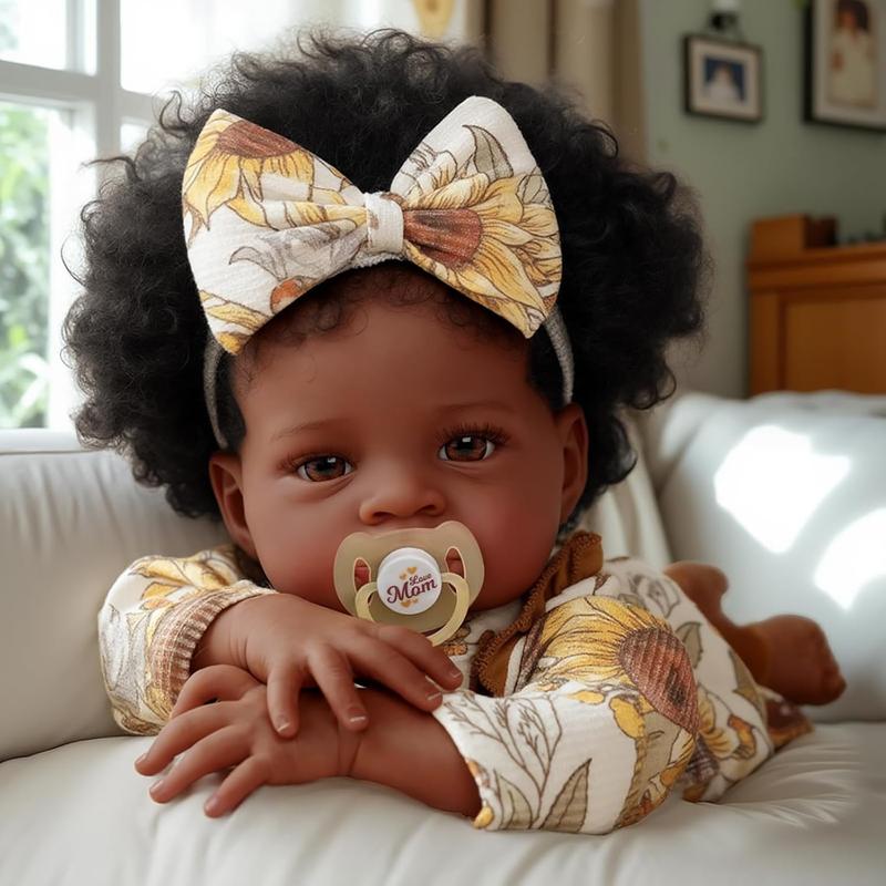 Babeside Newborn Real Life Reborn Baby Doll Dark Skin Black African American Toddler Doll Laney with Cloth Body for Kids Age 3 Rebornbabydoll Babeside Newborn Real Life Reborn Baby Doll Dark Skin Black African American Toddler Doll Laney with Cloth Body for Kids Age 3 Rebornbabydoll
