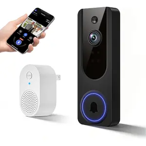 1080P  Video Doorbell Camera,   Door Chime, Night Vision, 2-Way Audio,  AI Human Detection, Cloud Storage,   Door Bell
