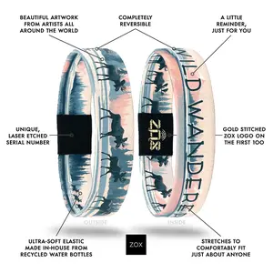 Outdoors Bracelet NFC Daily Inspirational Affirmation Bracelet for Women & Men, New Message Every Tap, Choose Your Topic, Waterproof Reversible Recycled