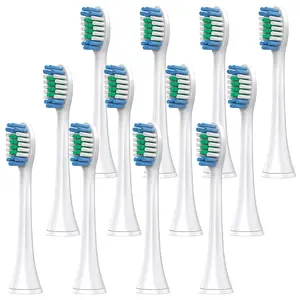 12 Pcs Replacement Brush Heads Compatible with Philips Sonicare Electric Toothbrush, Professional Toothbrush Head Refills for 4100/1100/9300/7300/5900