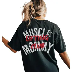 Muscle Mommy Lifting Club Tshirt Gift for Her, Workout Gym Girl Tshirt, Workout Gym, Classic Fitness Gear, Comfortable Workout Gym Shirt