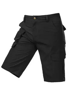 One men’s outdoor rugged tactical multi-pocket cargo shorts