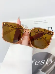 New Large Square Fashion Glasses, Unisex Bohemian Style, Versatile Casual Decorative Eyewear, Stylish Frame Design for Men and Women