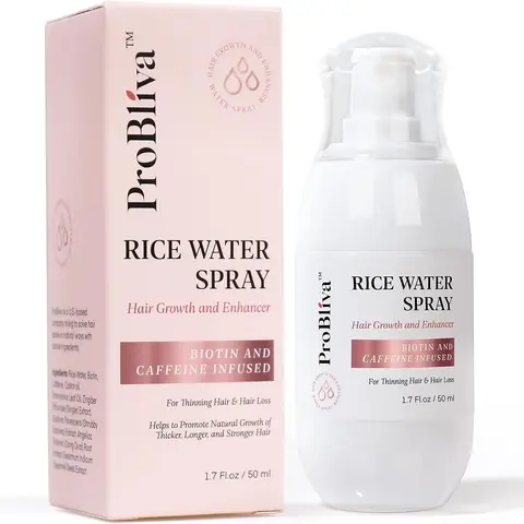 Nourishing Scalp Treatment Serum - Haircare Solution with Rice Water, Rosemary Leaf Oil, Castor Oil, Biotin, Caffeine - Thickens Hair, Offers Hair Fall Help, Targets Dry Scalp - Suitable for Women, Men