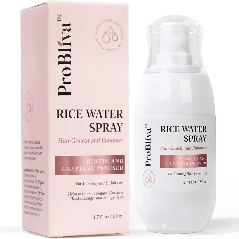 Nourishing Scalp Treatment Serum - Haircare Solution with Rice Water, Rosemary Leaf Oil, Castor Oil, Biotin, Caffeine - Thickens Hair, Offers Hair Fall Help, Targets Dry Scalp - Suitable for Women, Men
