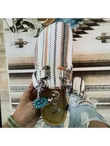 Flat Heel Round Toe Canvas Loafer Women's Vintage Clogs