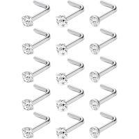 L Shape/18G/Clear CZ