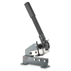 fathersdaygift VEVOR Sheet Metal Shear, 6 in Manual Hand Plate Shear, Heavy Duty Mounting Type Sheet Cutter with Solid Steel Frame, High Precision, Extended Handle for Cutting Steel, Copper, Rebar, and Aluminum