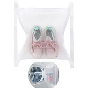 Shoe Dryer Bag 1 Pack, Sneaker Dryer Bag Drying for Inside Dryer Door, Mesh Shoe Drying Net with Elastic Straps for Sneakers Athletic Shoes