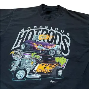 VTG Bodacious HotRods Built for Speed T Shirt
