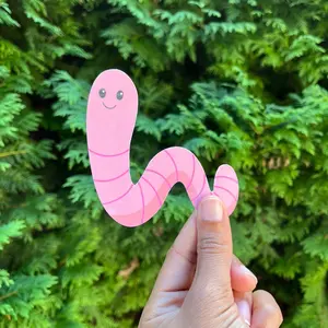 Bookworm Laminated Bookmark