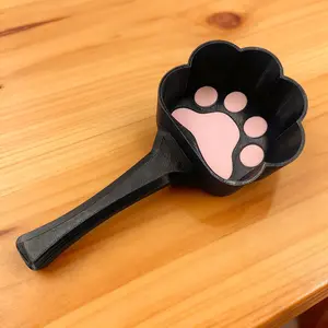 Cute Pet Food Spoon for Cats and Dogs, Ideal for Dry and Wet Food, Fun Gift for Cat Lovers, Plastic, Easy to Clean, No Battery Needed