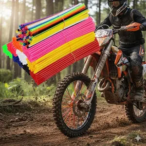 36-Pack bike Spoke Clip-On Reflectors, Safety Warning Design for Mountain Bike Motorcycle wheels, Anti-Drop Structure, Easy install for Various Spokes, Bulk Maintenance Kit.