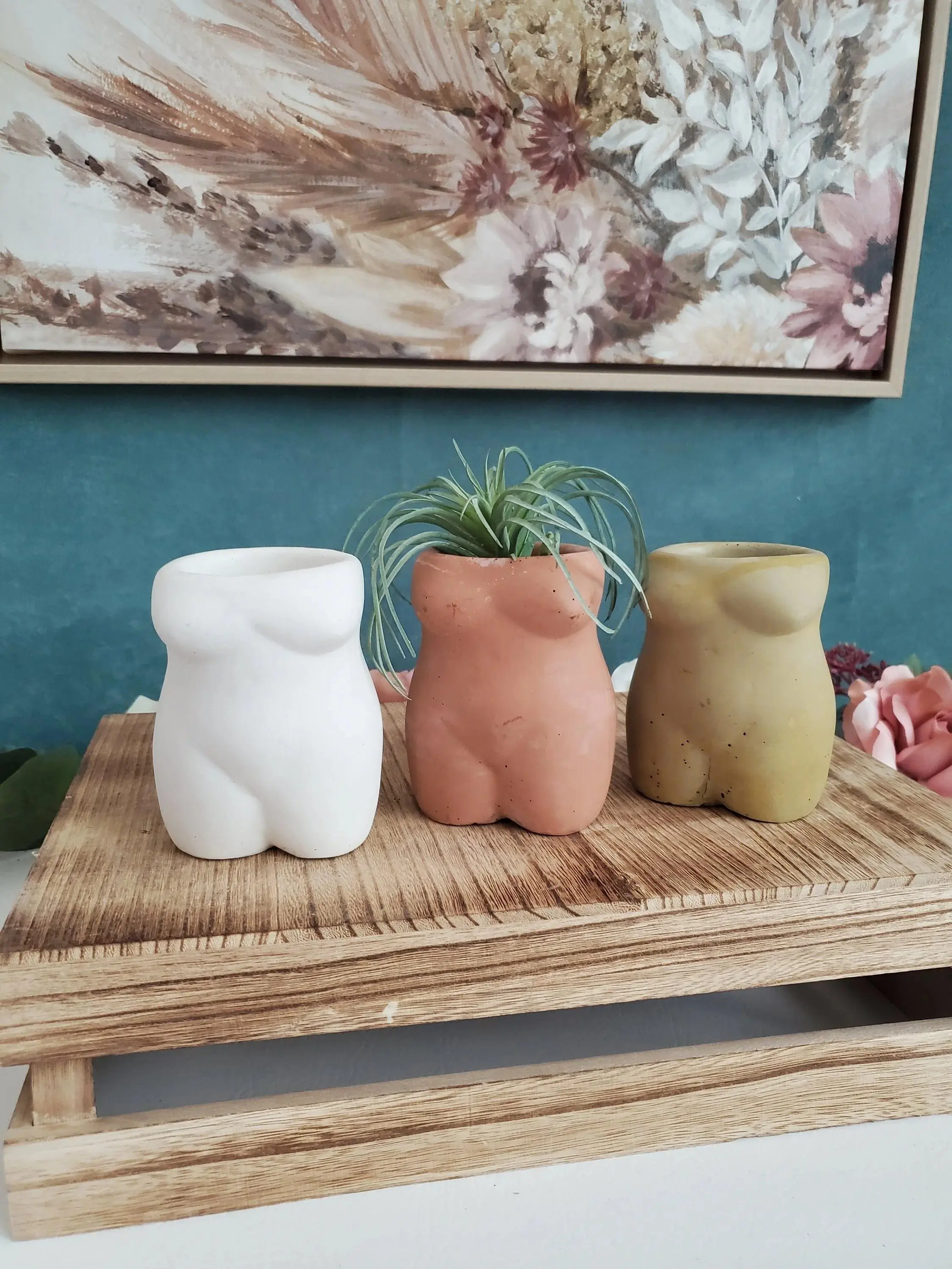 Curvy Woman Concrete Planter
