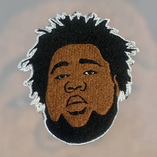 Rod Wave Embroidered Patch - Approx. 3" High, Self Adhesive, Intricate Design for Versatile Fashion Accessories