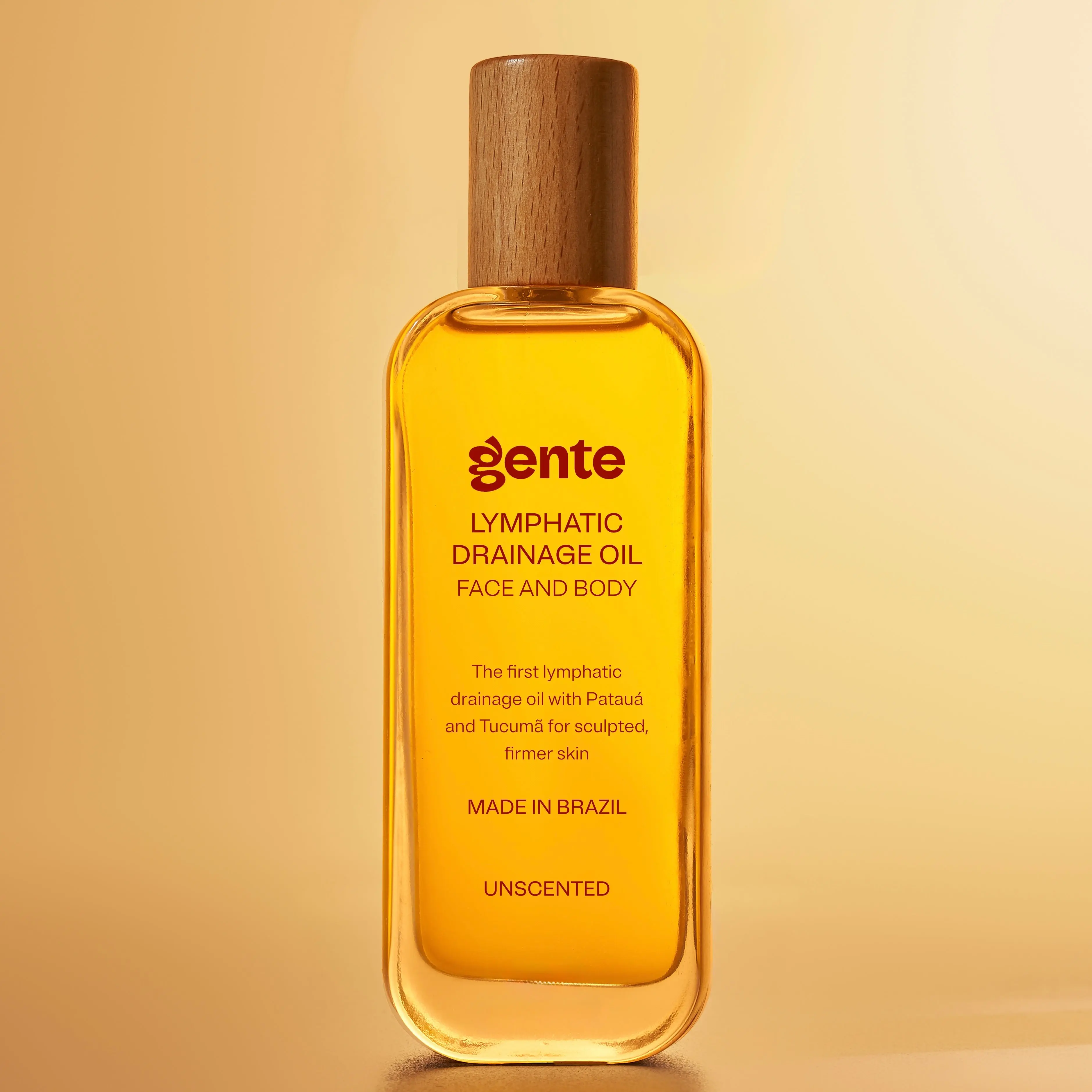 Gente Beauty | Lymphatic Drainage Body Oil Unscented With Pataua and Caffeine