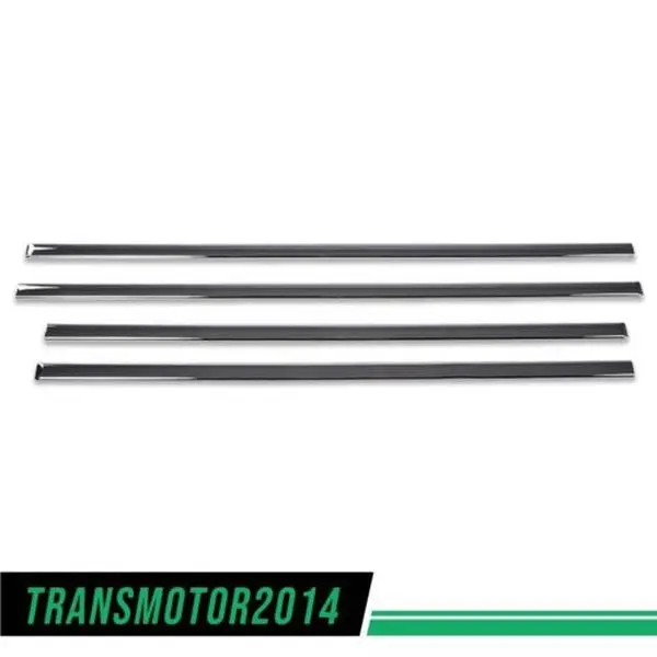 Fit For 14-18 Silverado/Sierra Crew Cab Body Side Molding Trim 4PCS 1/18" Chrome G-PLUS