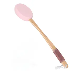 Slick Solutions Lotion Applicator 17 inch Certified Organic Wooden Handle Easy Reach Washable Self Tanner for All Skin Tone Accessories