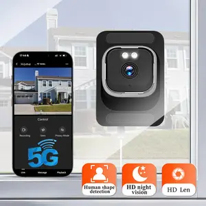 HD Window Camera,Night Vision,Supports 5GHz/2.4GHz WiFi Camera for Home Security,Multisharing and Motion detection,Dual Storage options and Two-Way Audio,24/7 Recording,Easy & Quick Install