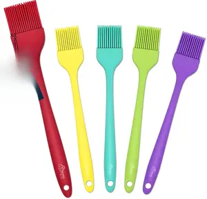 5-Piece Food-Grade Silicone Basting Brush Set – Heat-Resistant Pastry & BBQ Brushes
