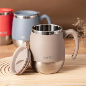 16.9oz Stainless Steel Vacuum Insulated Coffee Mug with Lid - Double-Wall for Hot/Cold Drinks | Perfect Gift for Home, Camping, Birthday, Thanksgiving, Christmas Stainless Steel Insulated Travel Drinkware Thermal Cup