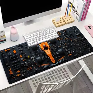 Racing Car Disassembly XXL Gaming Mouse Pad, Cool Car Desktop Decoration Protection Pad，Rubber Pad Non-slip Lock Edge Work Pad,Multi-size Mousepad Suitable For Laptop，Desktop Computer Games, Work, Family, Good Gift For Boys, Girls, Kids