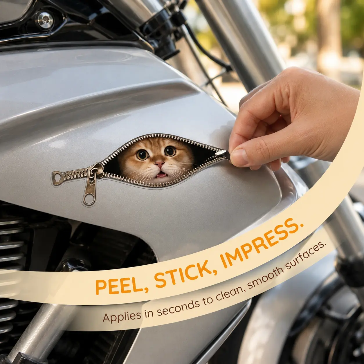 4PCS Cute Peeking Cat Stickers for Cars & Motorcycles, Funny Kitty Scratch Cover Decals, Waterproof Car Door Bumper Stickers, Cartoon Pet Scratch Hider, Auto Body Decoration for Bicycle, Helmet, Laptop & Window