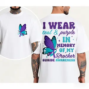 Suicide Awareness T-Shirt, Wear Teal & Purple In Memory of Wellness T-Shirt Suicide Prevention T-Shirt Mental Health Tee, You Life Matters