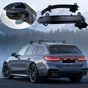 💡🚗 2PCS Rear View Side Mirror Turn Signal Lights | Fits BMW 1/2/3/4 Series F20/F30/F22/F32 X1 E84 i3 2012-2018 ✅Yellow Water Flowing Turn Signal ✅PMMA+ABS Waterproof & Durable ✅Direct Plug & Play | Upgrade Mirror Safety & Look!