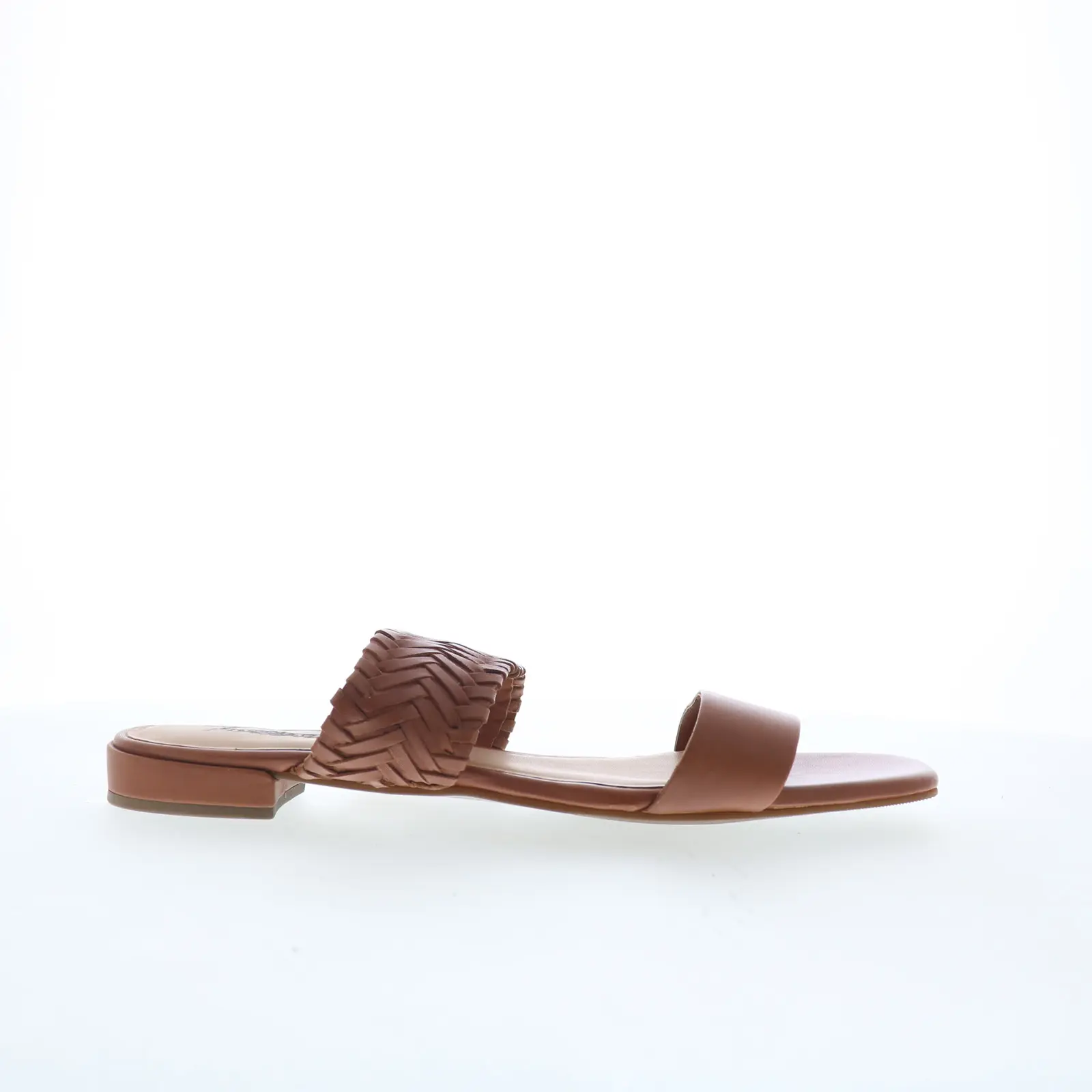 Trotters Nalane T2425-215 Womens Brown Leather Slides Sandals Shoes