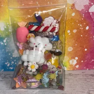 Resin Remix Charm Grab Bag Mini Craft Mix for Dioramas MiniVerse Remixes DIY Projects Adorable Resin Ready Charms for Dollhouse Builds Keychains Candy Waterfall Scenes Ocean Themes Cottage Core Builds Custom Drink Toppers Scrapbooking