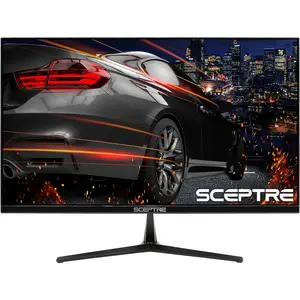 Sceptre E255B-1658A 25" FHD 1080P 165Hz 144Hz 1Ms AMD Freesync Gaming LED Monitor 2X HDMI 2.0 1X Displayport RTS FPS Build-In Speakers, Machine Black, Metallic Black Sceptre