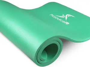ProsourceFit Extra Thick Yoga and Pilates Mat ½” (13mm) or 1" (25mm), 71-inch Long High Density Exercise Mat with Comfort Foam and Carrying Strap