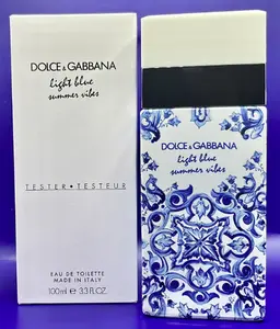 Dolce & Gabbana Light Blue Summer Vibes 100ml (Tester) Floral Woody Musk Eau de Toilette for Women