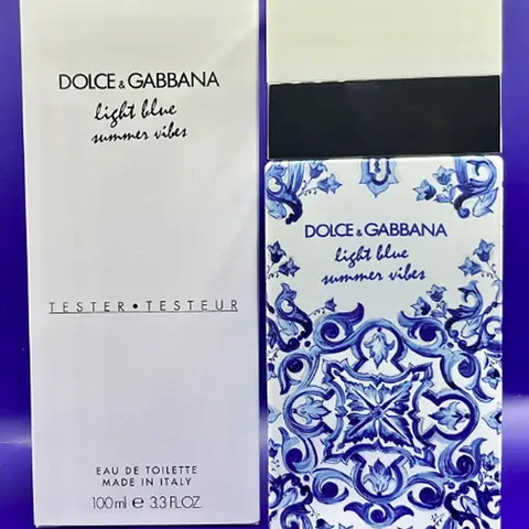 Dolce & Gabbana Light Blue Summer Vibes 100ml (Tester) Floral Woody Musk Eau de Toilette for Women