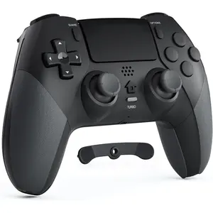 Controller for PS4 with 2 Macro Buttons, 3.5mm Audio and Turbo Function, 6-Axis Motion Control, Dual Vibration, Gamepad Joystick for PS-4, Compatible with PS-4, Slim, Pro